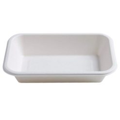 Sugarcane Rectangular Bowl, 40 Ounces (100 Pack)