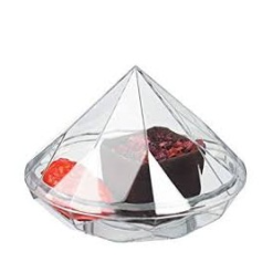 VERRINE DIAMANT AVEC COUVERT PQT/12