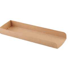 PLATEAU HOT DOG WRAP KRAFT 230 X 75 X 50 MM PQT50 CS/500
