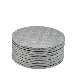 PLATEAU À GÂTEAU ROND ARGENT