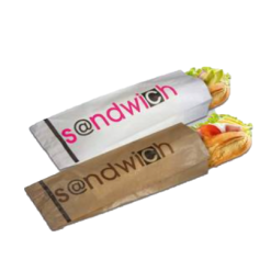 SAC SANDWICH KRAFT BRUN IMPRIMÉ S/F 10 + 5.5 X 35 CM CS/1000